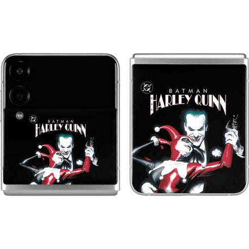 DC Comics The Joker Batman: Harley Quinn Cover #1 Art by Alex Ross. Piece Also known as Tango with Evil Galaxy Z Flip4 5G Skin